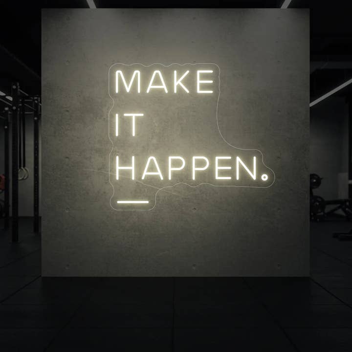 ENSEIGNE NÉON FAIS-LE ARRIVER pour la vente par Light Your Way