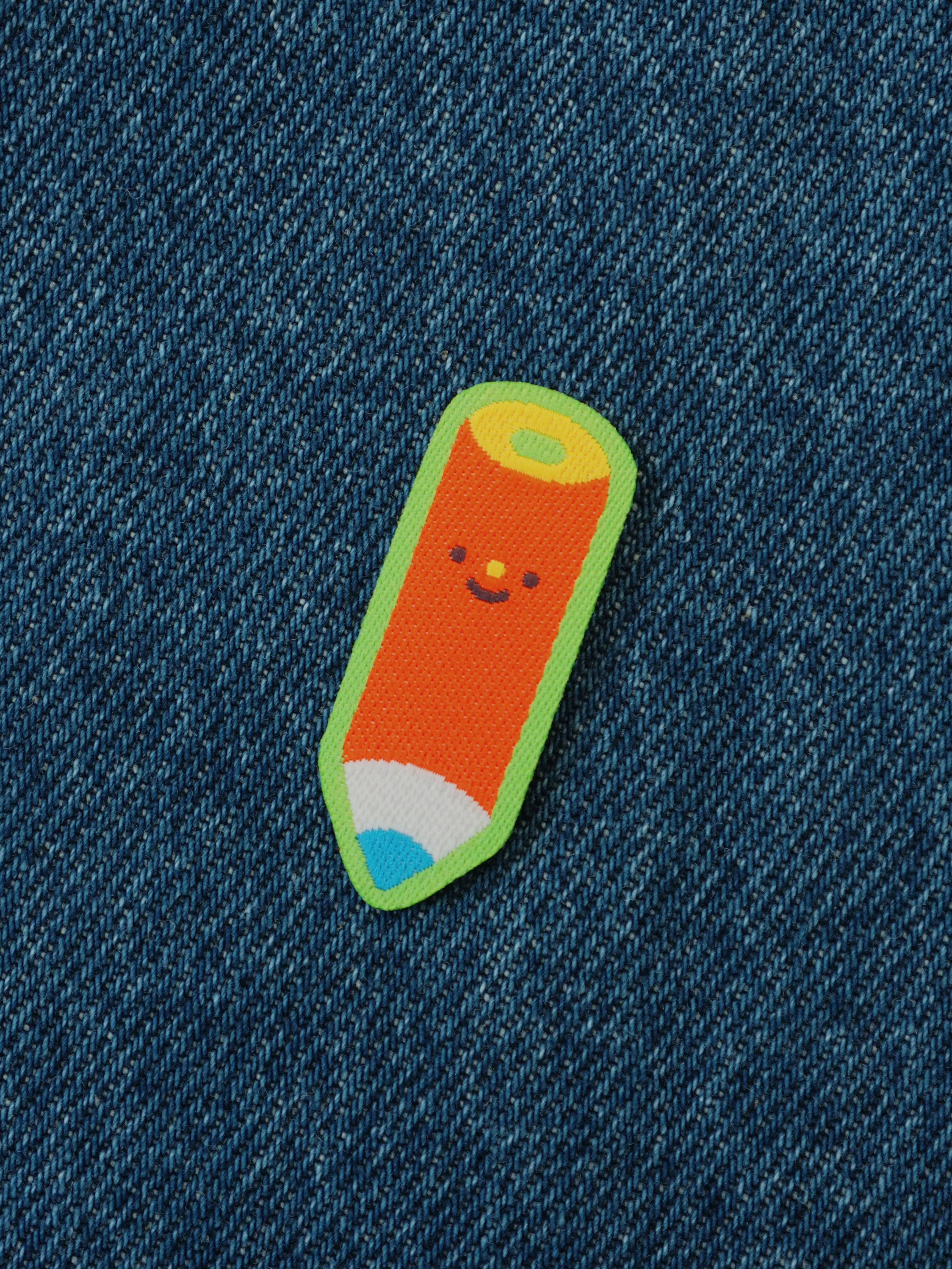 natamori – wholesale Patch – red pencil • iron-on patch0