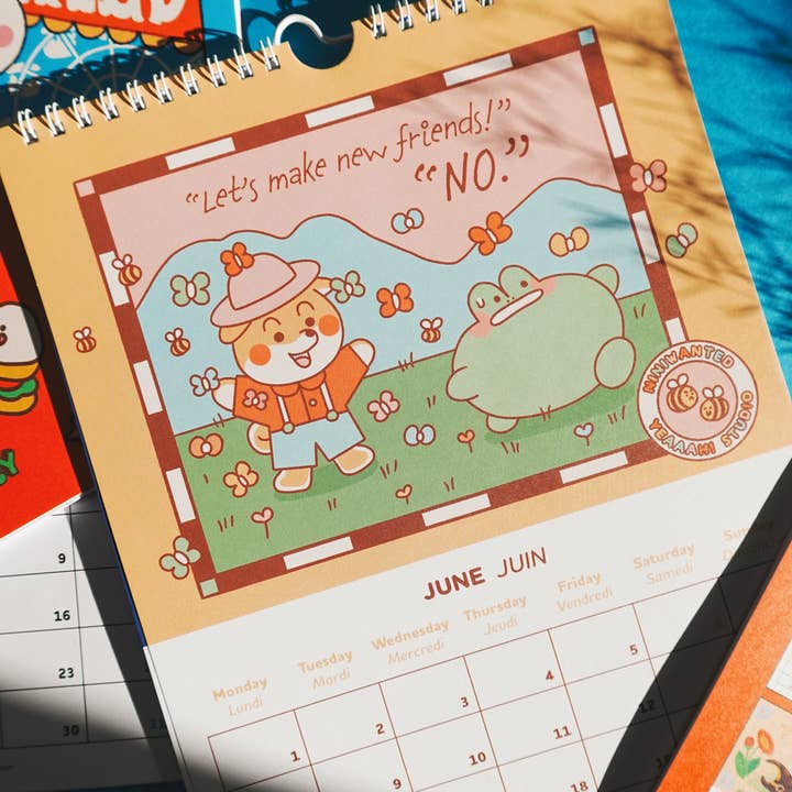 Yeaaah! Studio - Wholesale Calendar - 2026 calendar illustrated by Yeaaah! Studio & Niniwanted18