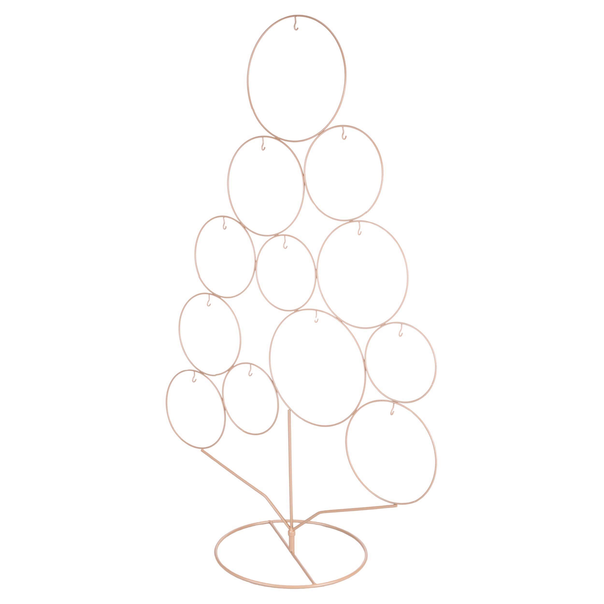 VdE Tivoli 1996 - Wholesale Christmas Decoration - CHAMPAGNE METAL TREE WITH HOOKS H.82 CM1