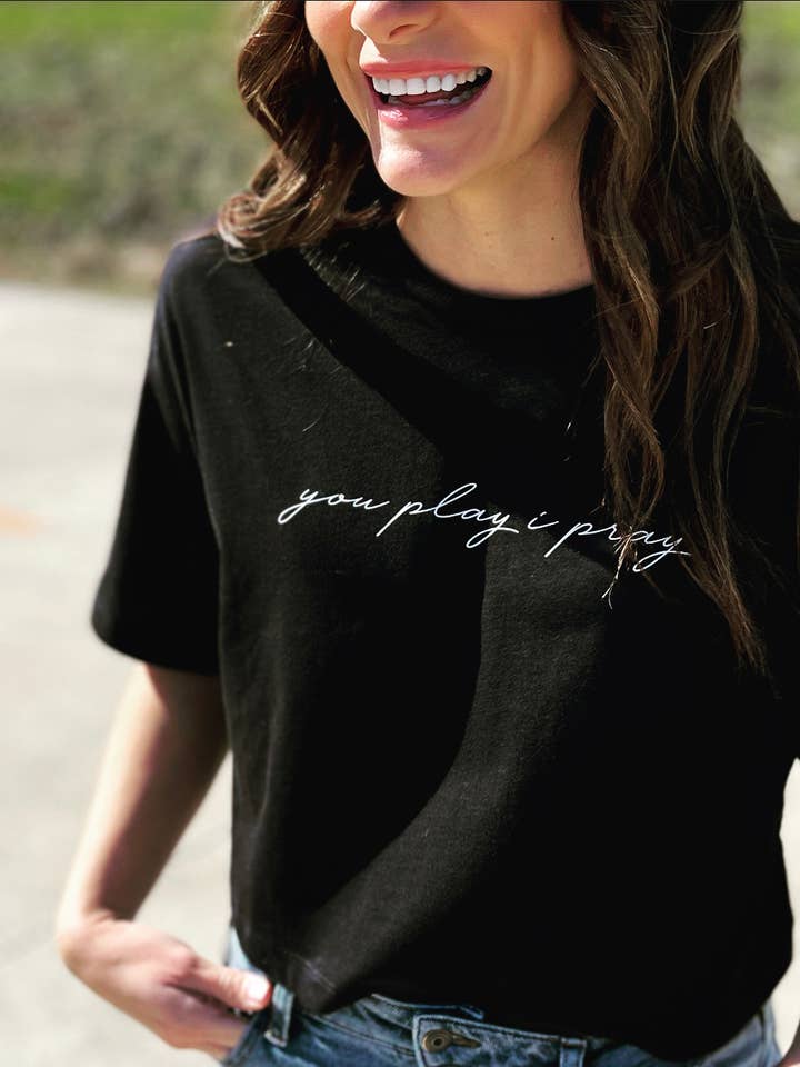 Signature Cropped Tee | GameDay | Sport Mom for wholesale by You Play I Pray
