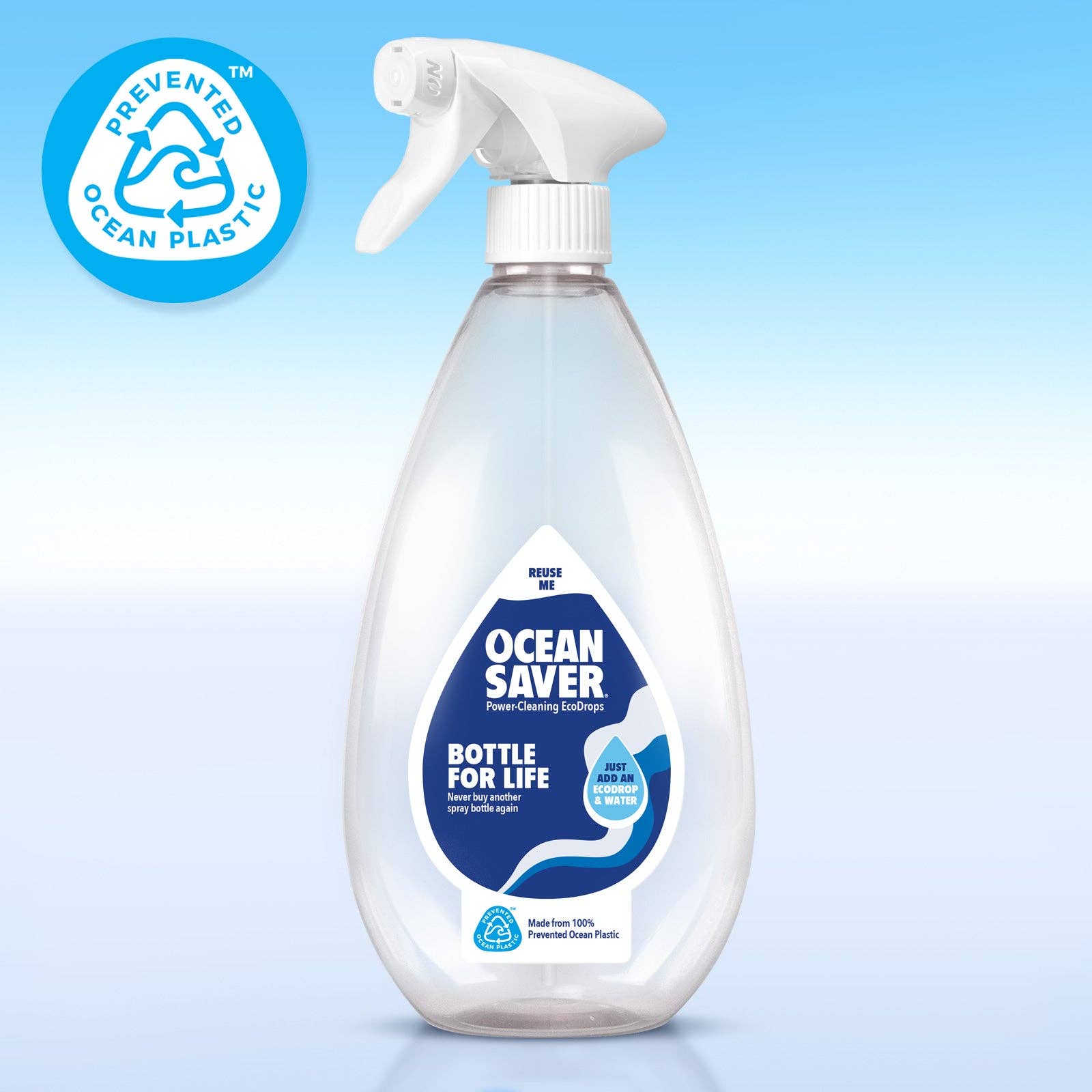 OceanSaver – wholesale Spray bottle – The Bottle for Life (8pk)1