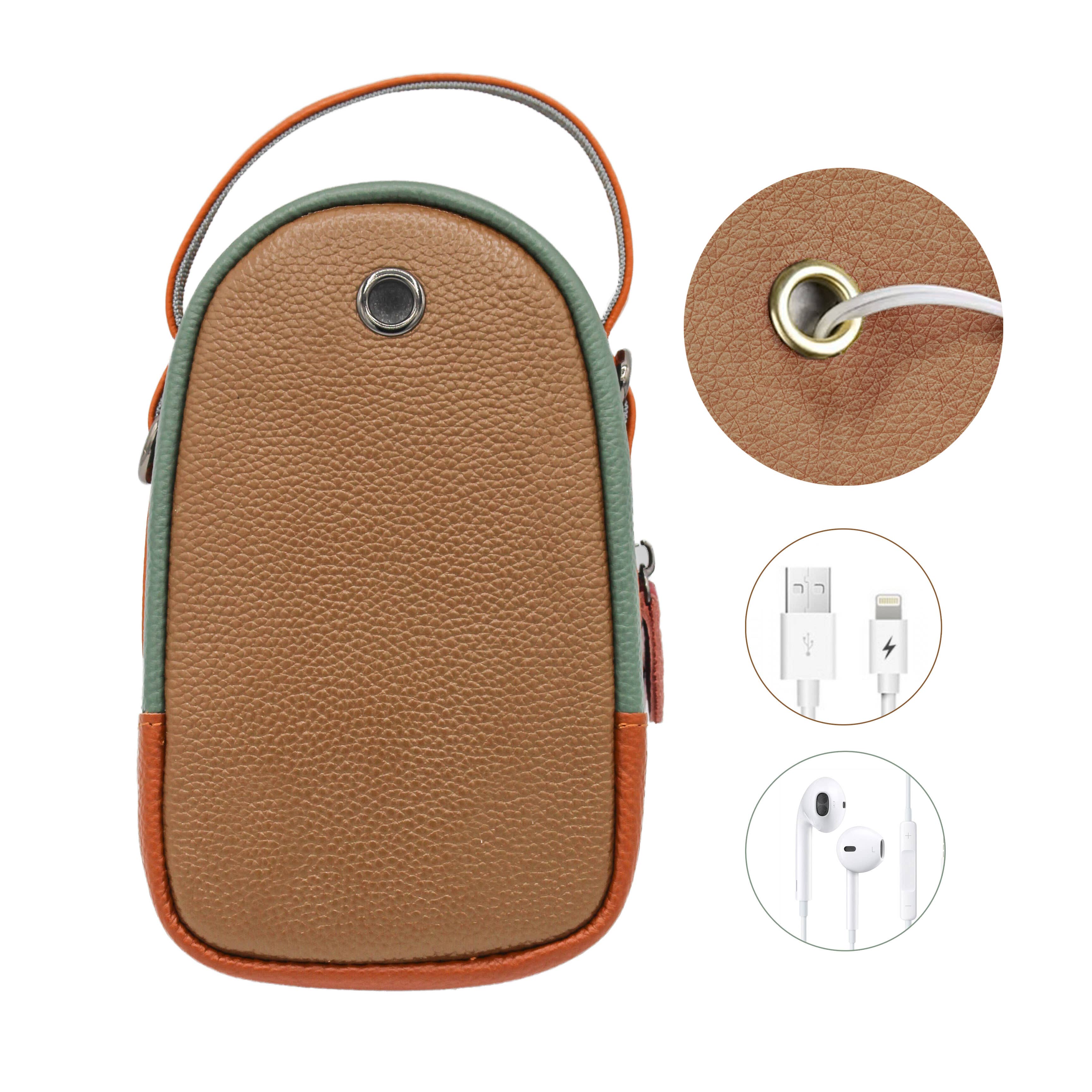 Zerimar 1942 – Engroshandel Rygsæk - Dame – Ægte læder crossbody-taske og rygsæk til kvinder, 19 x 10 x 9 cm2