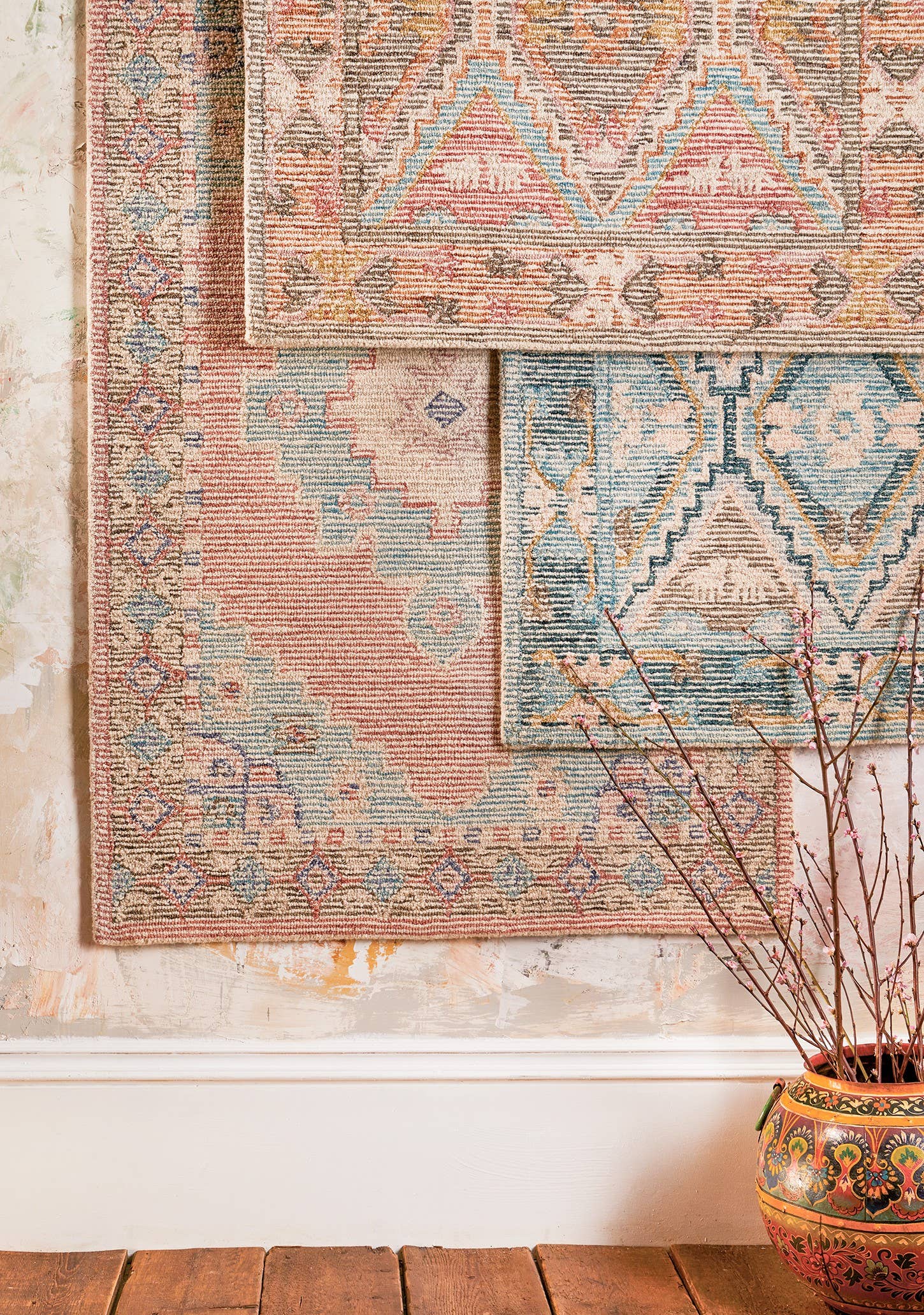 Namaste - Wholesale Vloerkleed - Nahari handgetuft tapijt van Indiase wol, 150 x 225 cm1