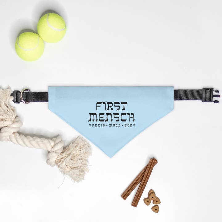 FIRST MENSCH | PET BANDANA | SMALL & MEDIUM for wholesale by Love & Lion