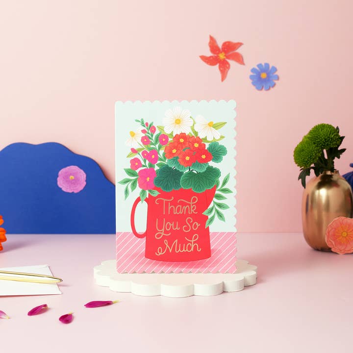 Ricicle Cards - Wholesale Thank you card - Thank You Card – Luxury Vase Design Greeting Card1