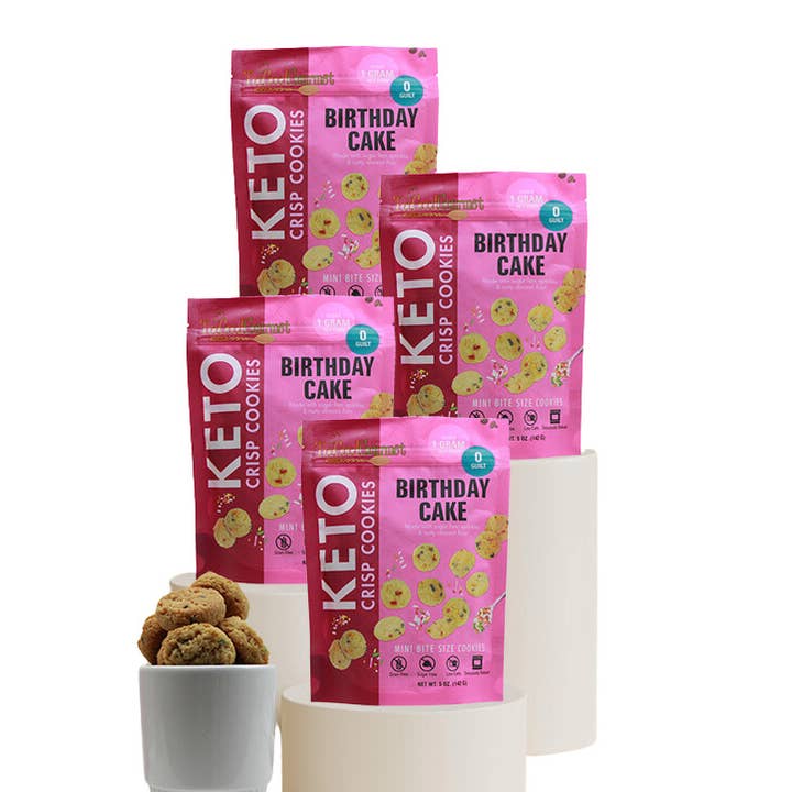 Too Good Gourmet - Wholesale Cookie - Keto Mini Cookies - Choco Chip, Bday, Peanut Butter, Lemon