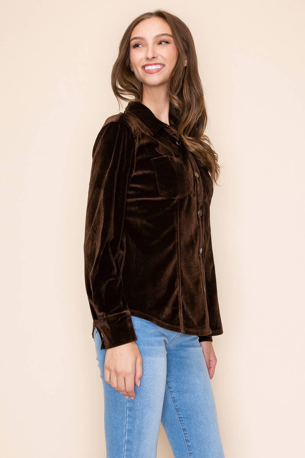 W.A.Y. --Wonderful And Young - Wholesale Shirt - Women's - W.A.Y VELVET SHIRT20