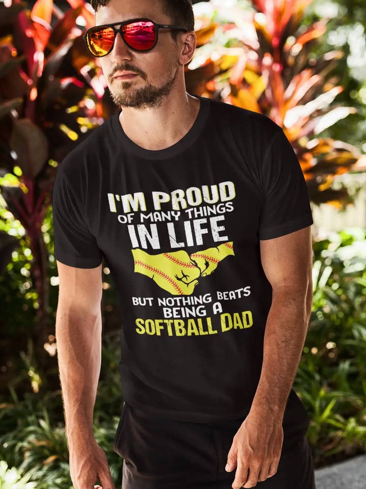 Camiseta estampada ULTRABASIC para hombre, nada mejor que ser un padre de sóftbol, divertido regalo para el padre para venta al por mayor de ULTRABASIC