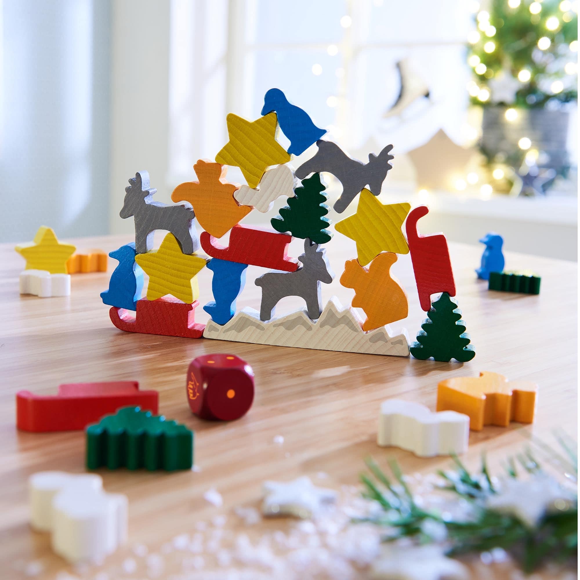 HABA USA - Vente Jeu d'empilement - Jeu d'Empilement de Noël Animal sur Animal1