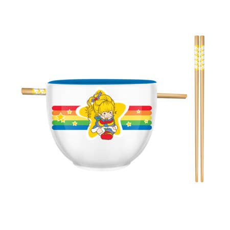 Rainbow Brite Rainbow Border Star 20oz Ceramic Ramen Bowl for wholesale by Silver Buffalo