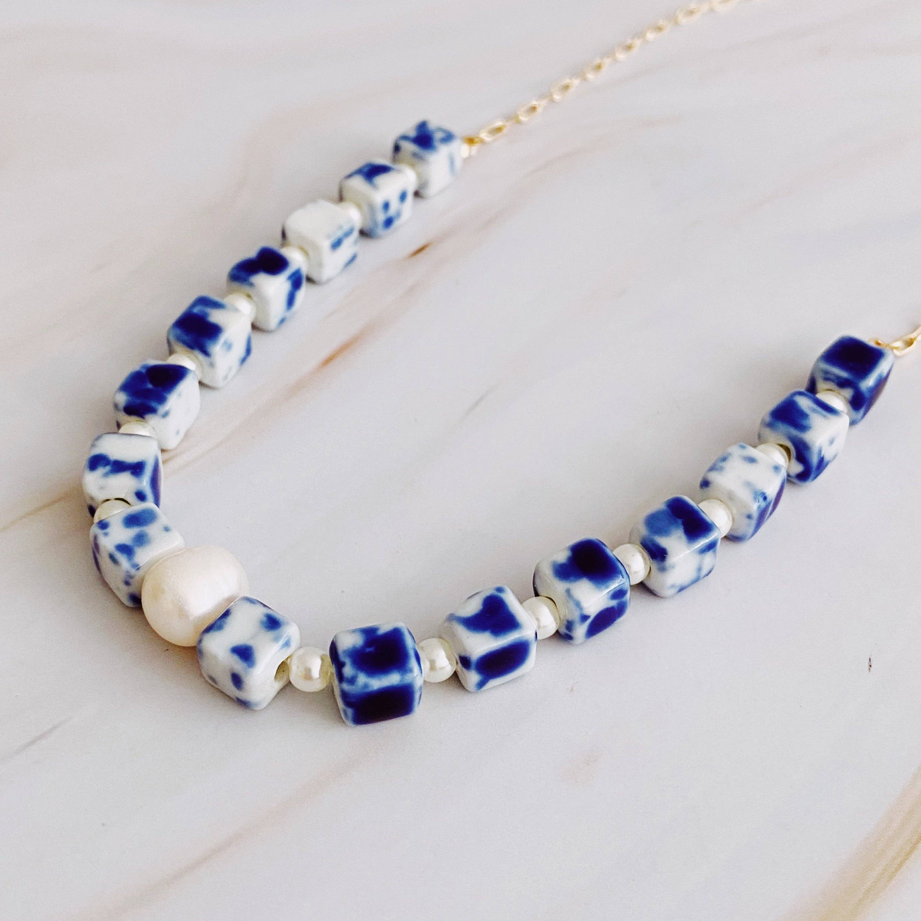 Ellison+Young - Wholesale Beaded/Pearl Necklace - Santorini Touch Freshwater Pearl Necklace1