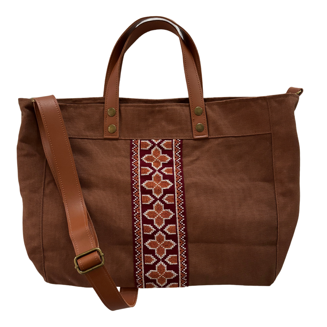 Darzah - Wholesale Tote Bag - Women's - Walid Unisex Bag - Brown6