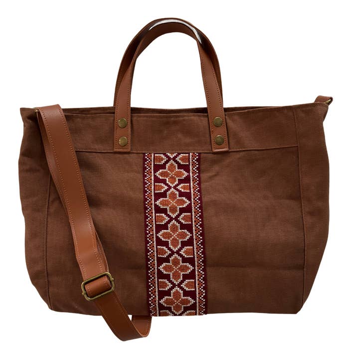 Darzah - Wholesale Tote Bag - Women's - Walid Unisex Bag - Brown6