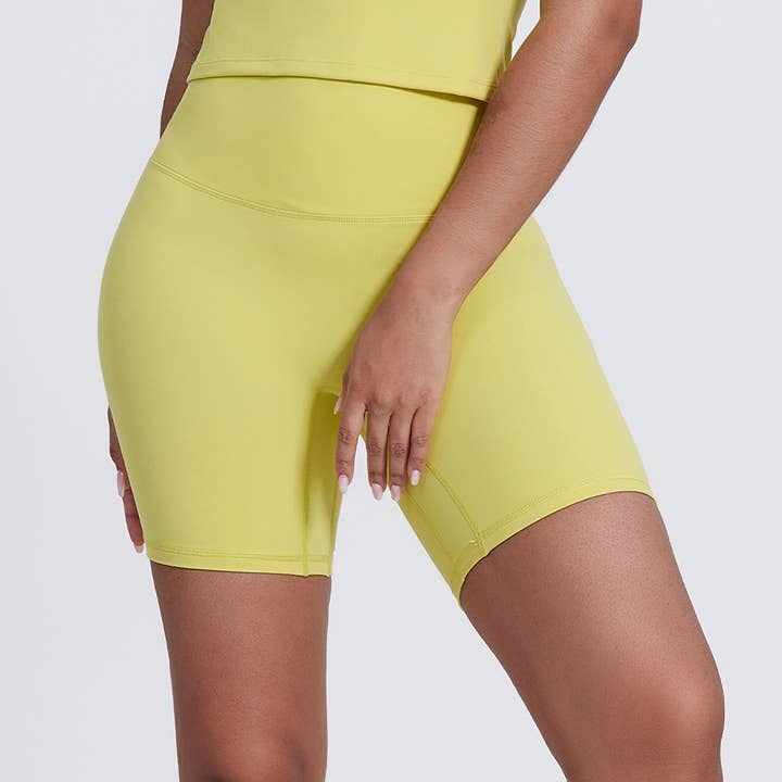 Sodalemon - Wholesale Athletic Shorts - Women's - Womne No Front Seam Yoga Sport Shorts