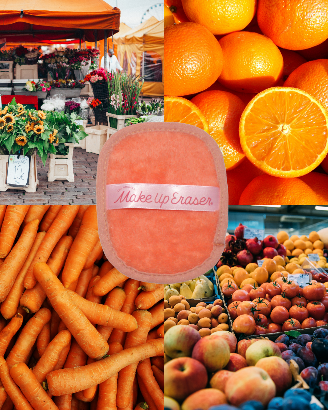 The Original MakeUp Eraser - Wholesale Make-up remover - Farmer's Market 7-Day Set with Makeup Bag | Floral & Bright10