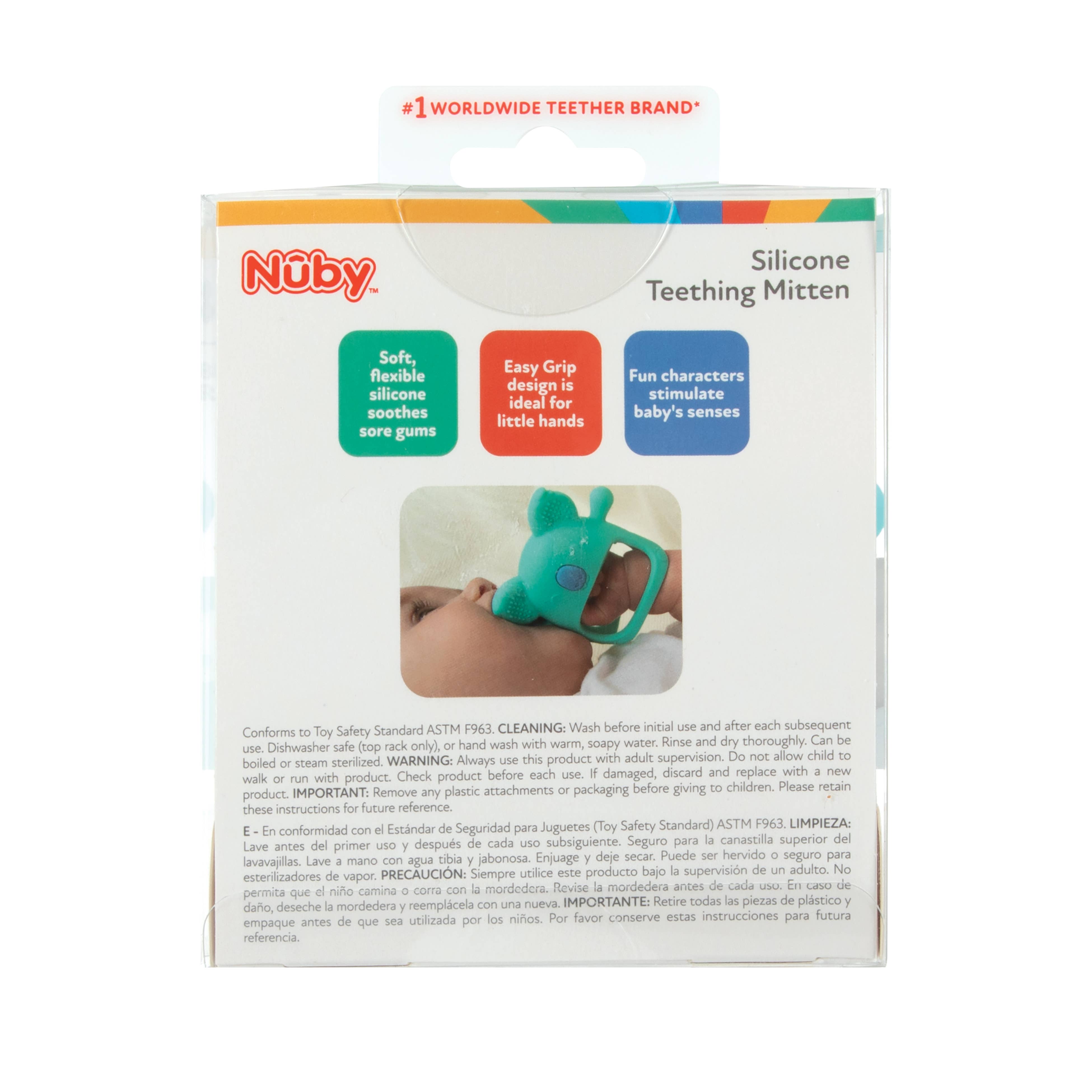 Nuby - Wholesale Teether (Not Clip-On) - Baby - Silicone Wrist Grip Teething Mittens7