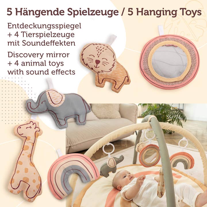 HM Hamburg Merchants GmbH - Wholesale Play Mat - Kids & Baby - Hakuna Matte Baby Activity Gym «Jungle Rainbow»2