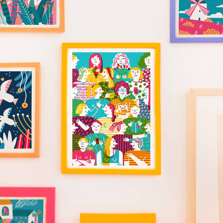 Ladies // A4 Digital Print for wholesale by Ana Seixas