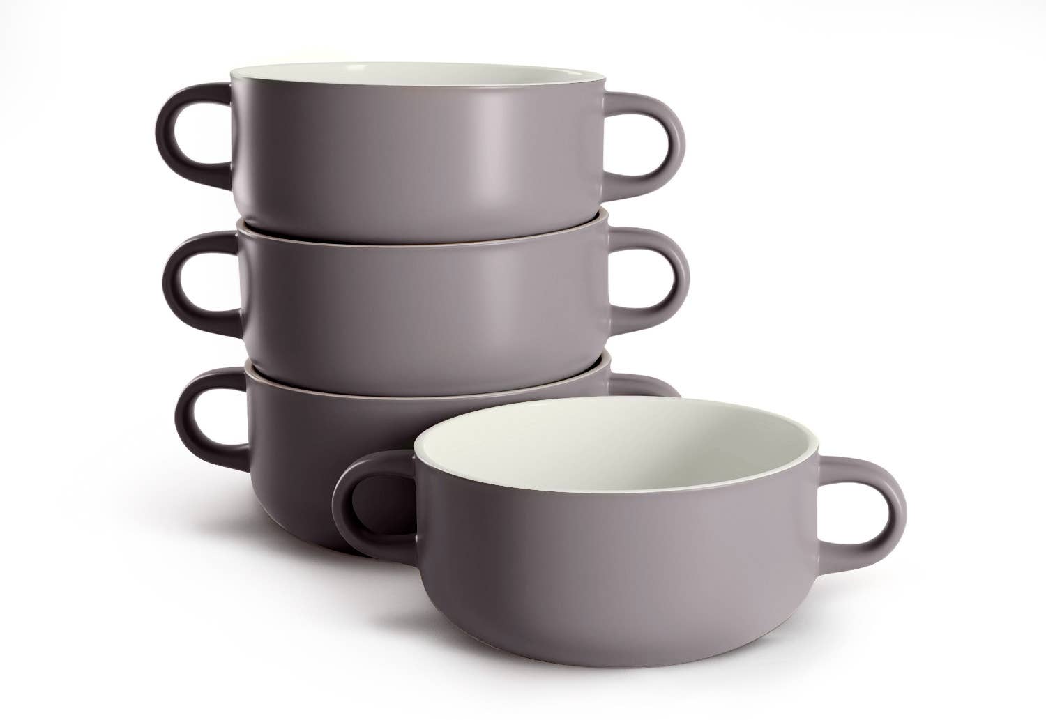 Kook - Wholesale Serve Bowl - Kook Ceramic Soup Crocks, 18 oz, Set of 413