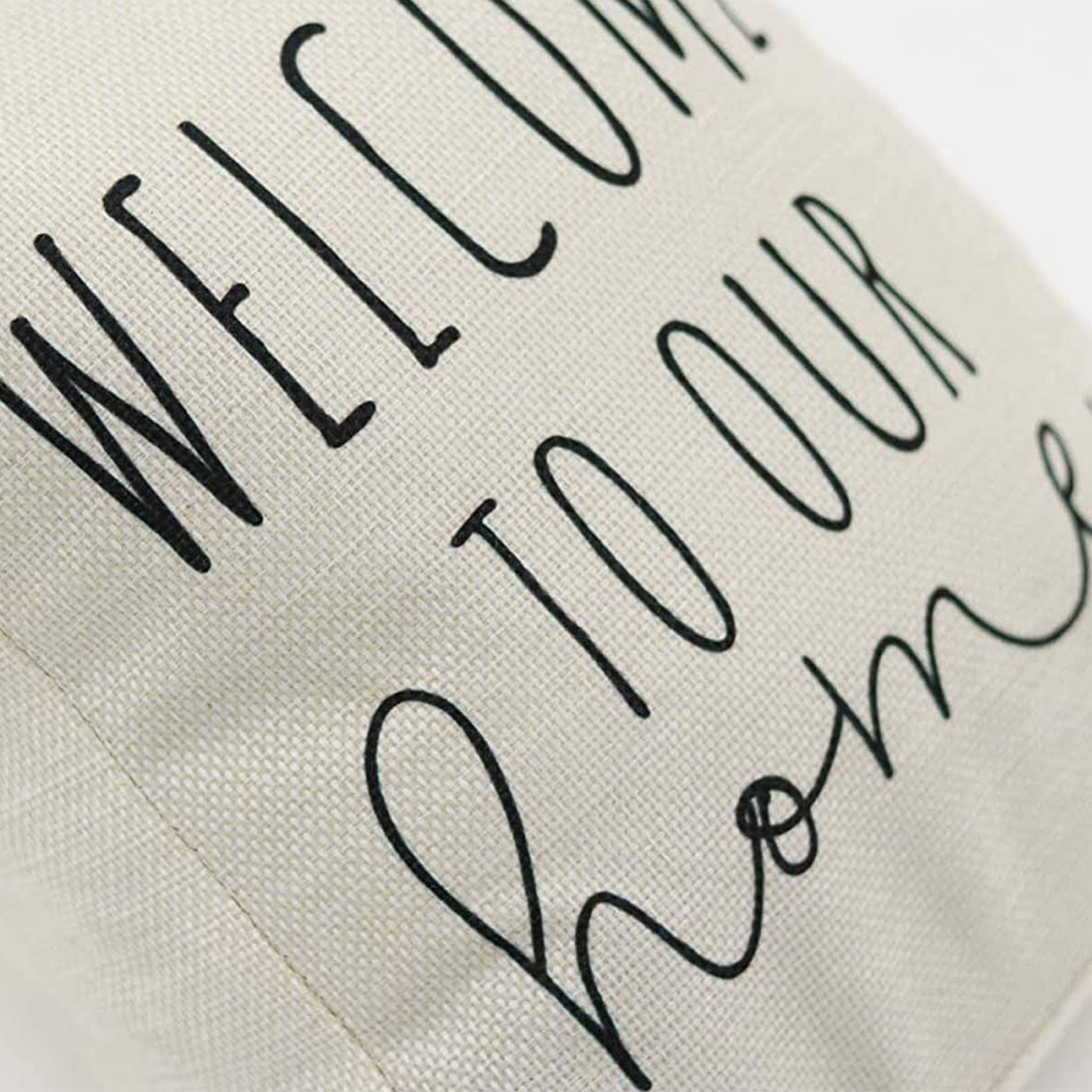 Paris Loft Inc – Engroshandel Dørstopper – Velkommen til vores hjem Dekorative Stof Door Prop3