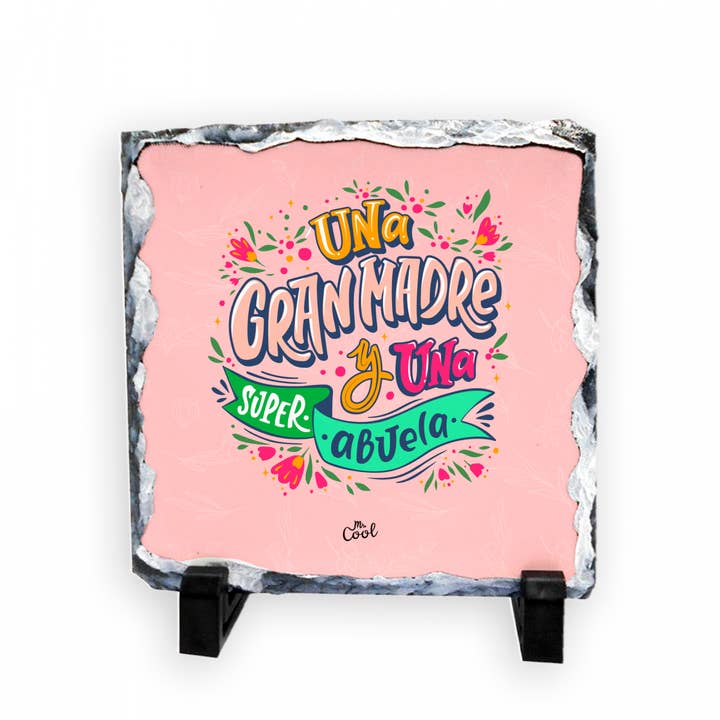 Fyrkantig stentavla – En fantastisk mamma och en supermormor för wholesale av STAR WAY, S.L. | MrCool