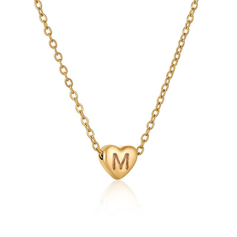 Mio Queena - Vente Colliers à pendentif - Pendentif en forme de cœur en acier inoxydable avec pendentif en forme de cœur12