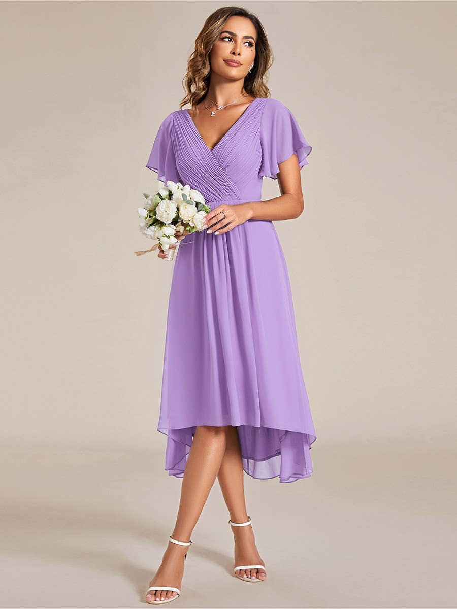 Ever-Pretty – Großhandel Kleid – Damen – Chiffonkleider mit plis­sierten Rüschen für Hochzeitsgäste59