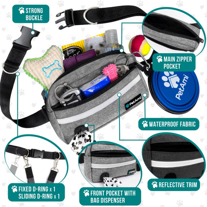 PetAmi - Wholesale Pet leash – Dog - Classic Hands Free Dog Leash Bag21