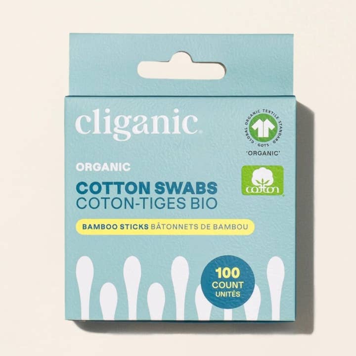 Organic Cotton Swabs - Bamboo Sticks for wholesale by Cliganic