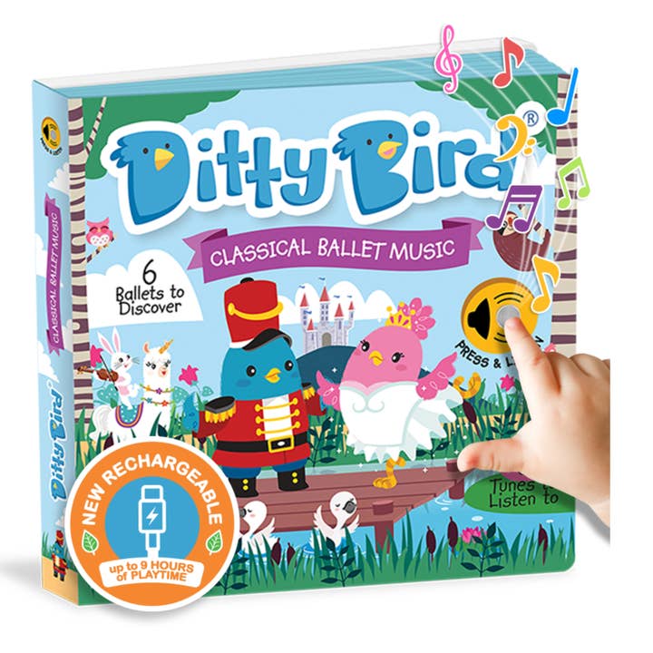 Ditty Bird Sound Buch Kinder: Klassische Ballettmusik USB-C für den Großhandel von Ditty Bird Europe