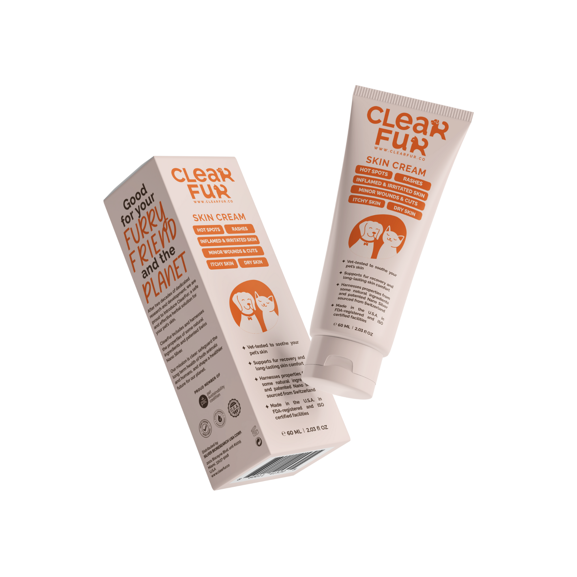 ClearFur - Wholesale Pet Paw Protection - Hot Spot & Itch Relief Cream for Dogs & Cats 2oz21
