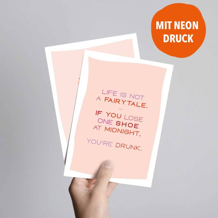 Fritzante - Wholesale Postcard - Life Is Not a Fairytale Postcard1