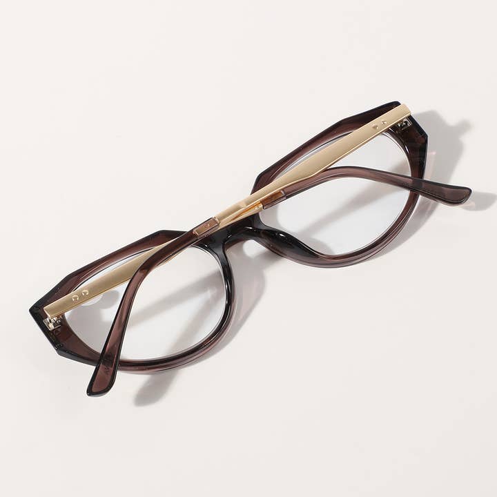 ASSORTED COLOR Cat Eye Semi-Transparent Fashion Reading Glasses for wholesale on Faire12