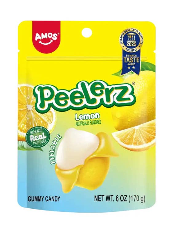 Peelerz Gummy Lemon 12 count for wholesale by Mr. YuYu's Chililicious Candy