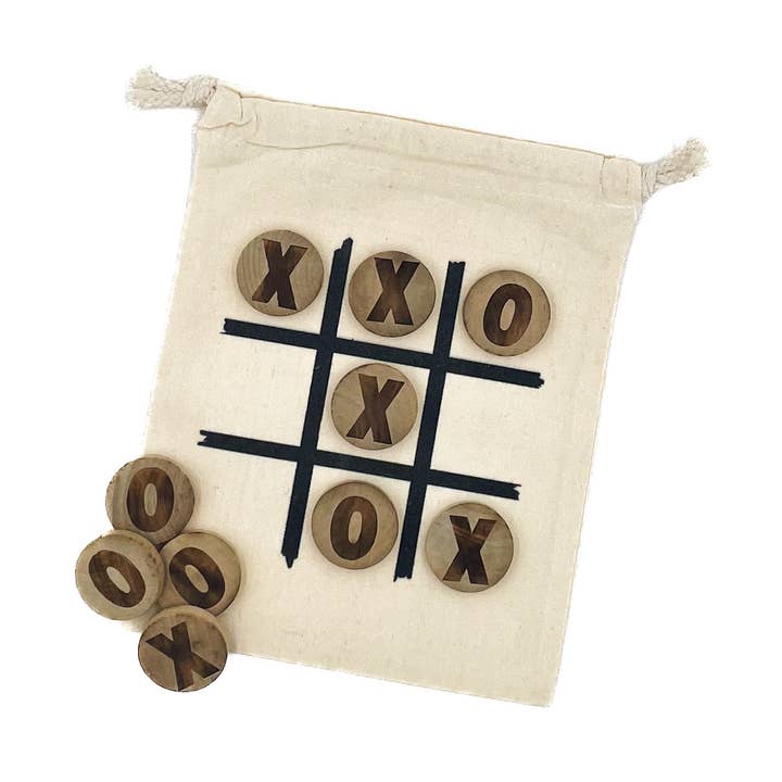 Jeu de Morpion de Voyage avec Sac de Voyage pour la vente par Sage & Soil