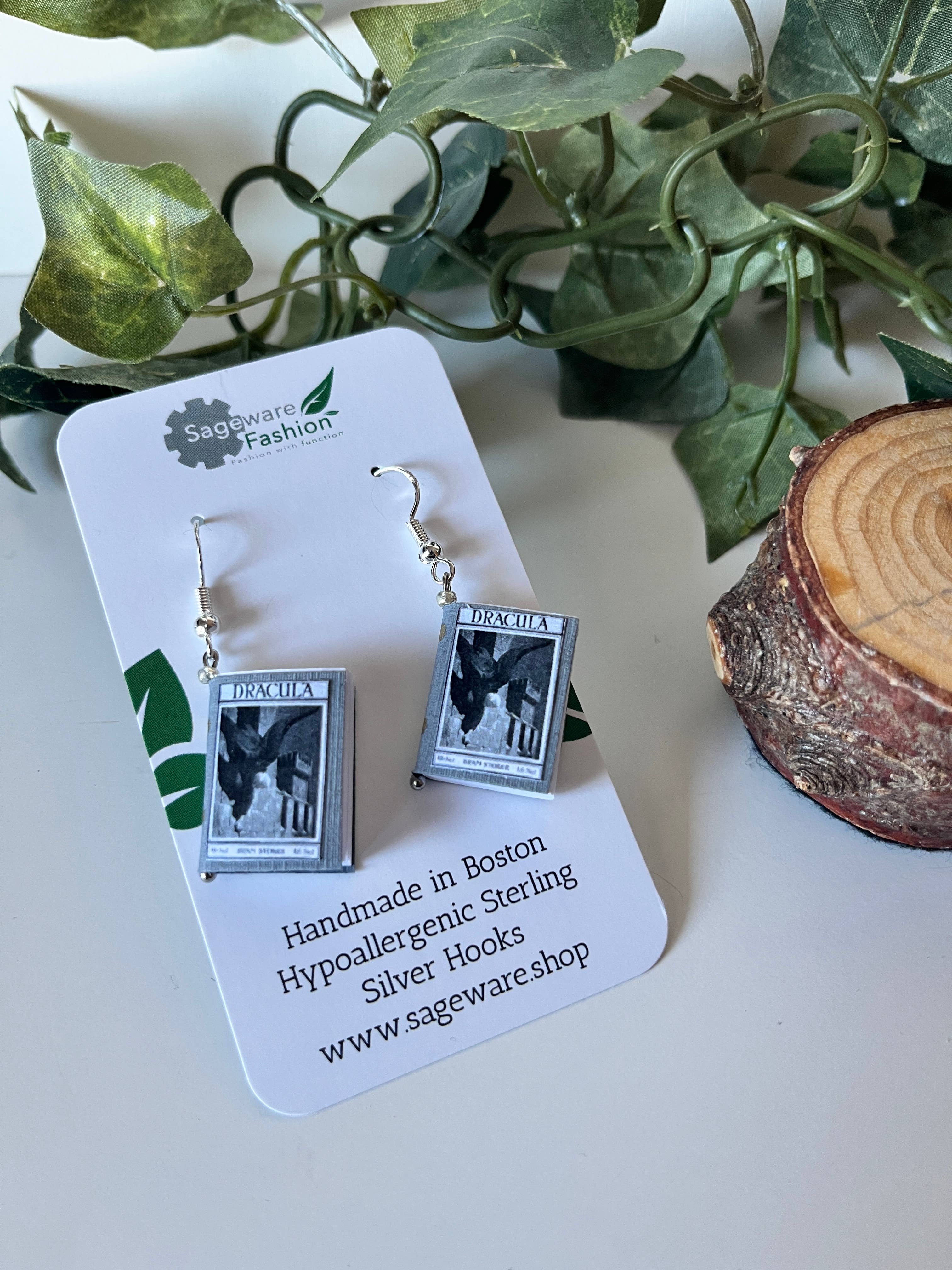Sageware - Wholesale Dangle Earrings - Mini Book Earrings9