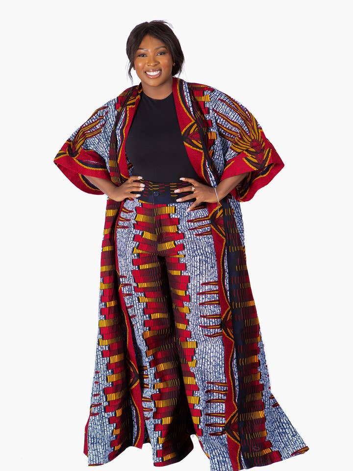 SET KIMONO BISSAU CON STAMPA AFRICANA per la vendita all'ingrosso da parte di ETNICA