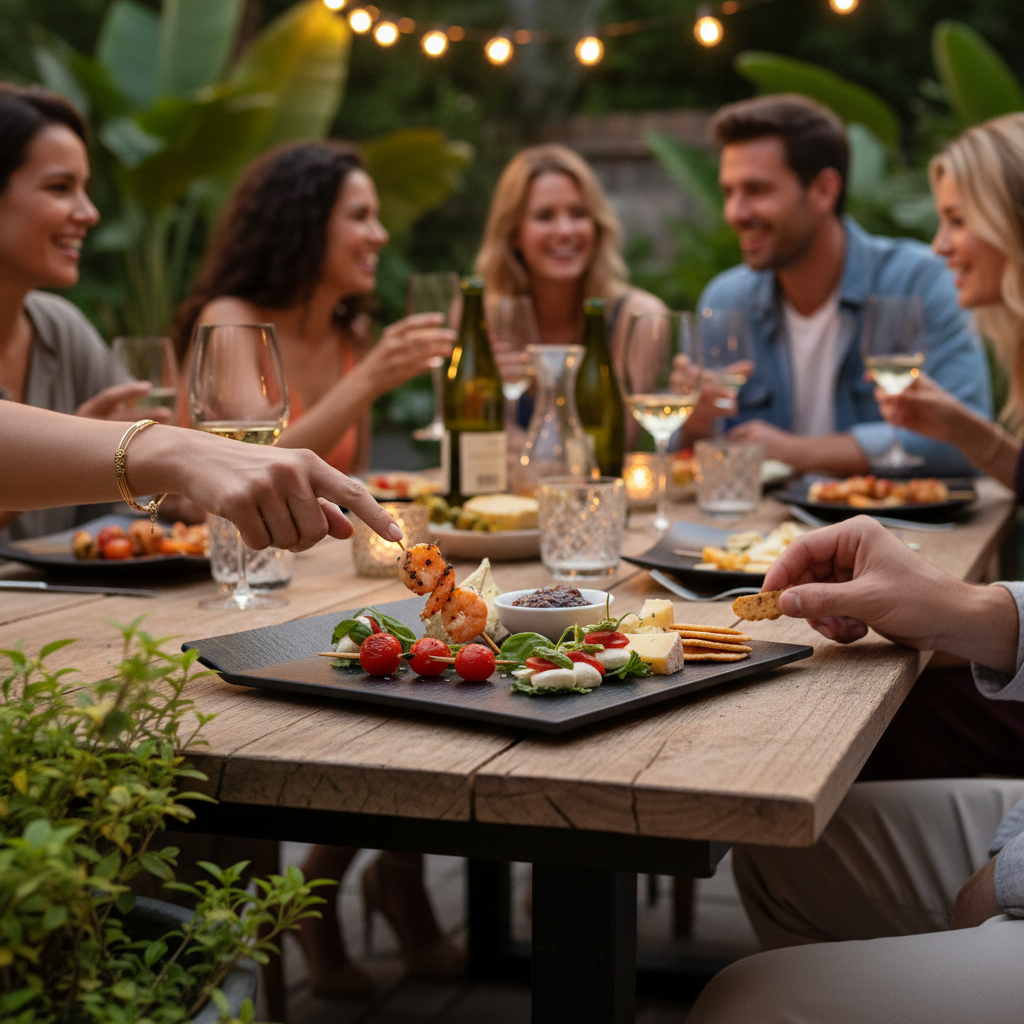 Kadra Kitchenware – wholesale Dinner plate – Vikko Thunder - Black Matte Square Lifted Edge Plate, 12.25"2