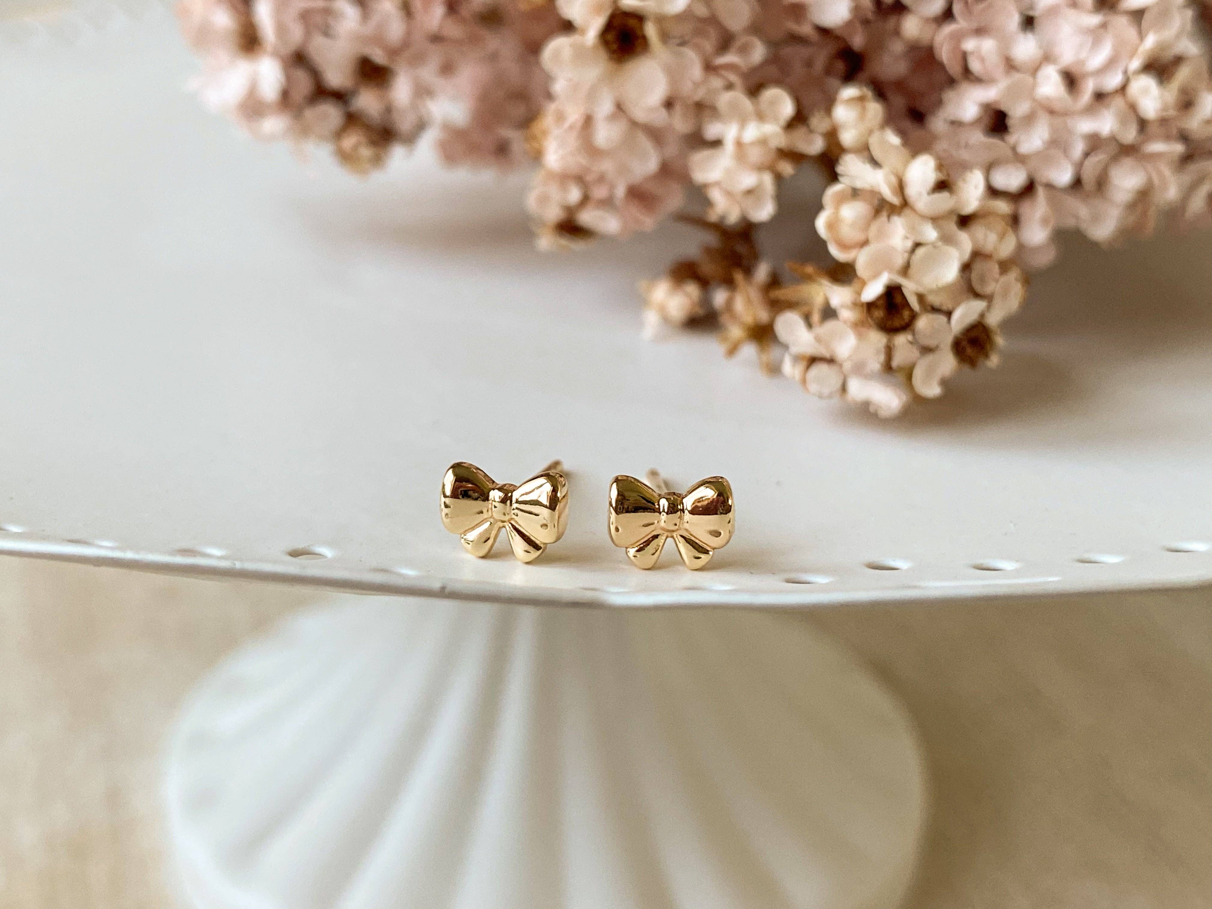 Agaveh girl - Wholesale Stud/Post Earrings - Baby Bows3