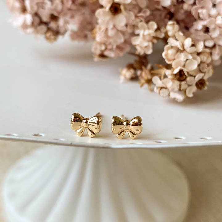 Agaveh girl - Wholesale Stud/Post Earrings - Baby Bows3