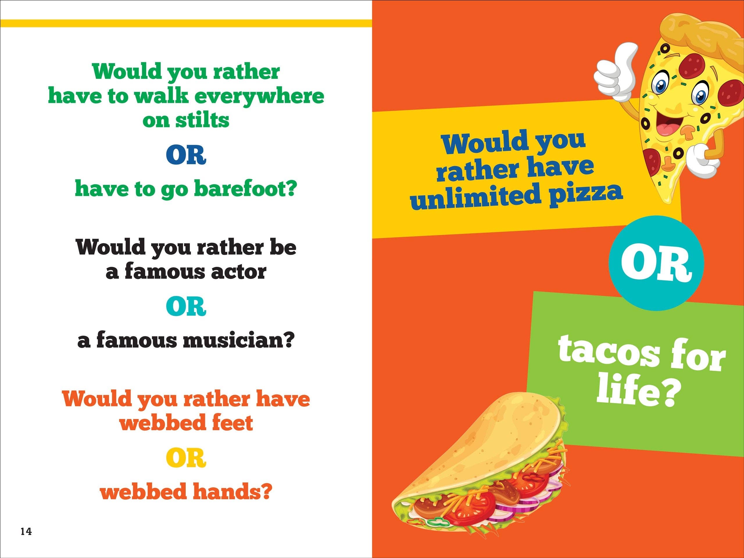 Peter Pauper Press - Wholesale Humor Book - Would You Rather? Pick THIS or THAT Weird, Wacky, or Downright Gross Answer6