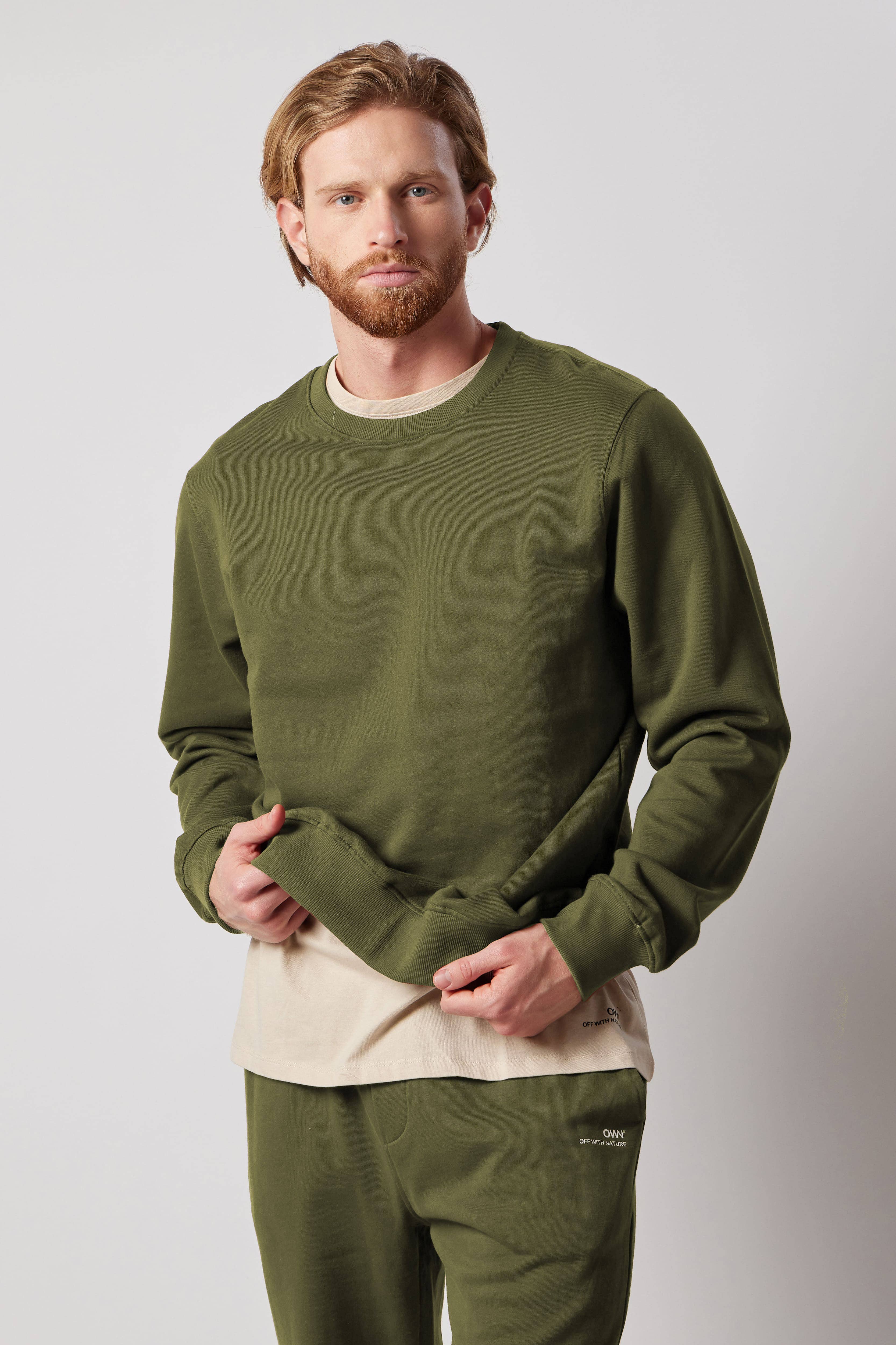 OWN OFF WITH NATURE - Wholesale Lounge Set - Men's - Crewneck Sweatshirt Set + Fleece Joggers24