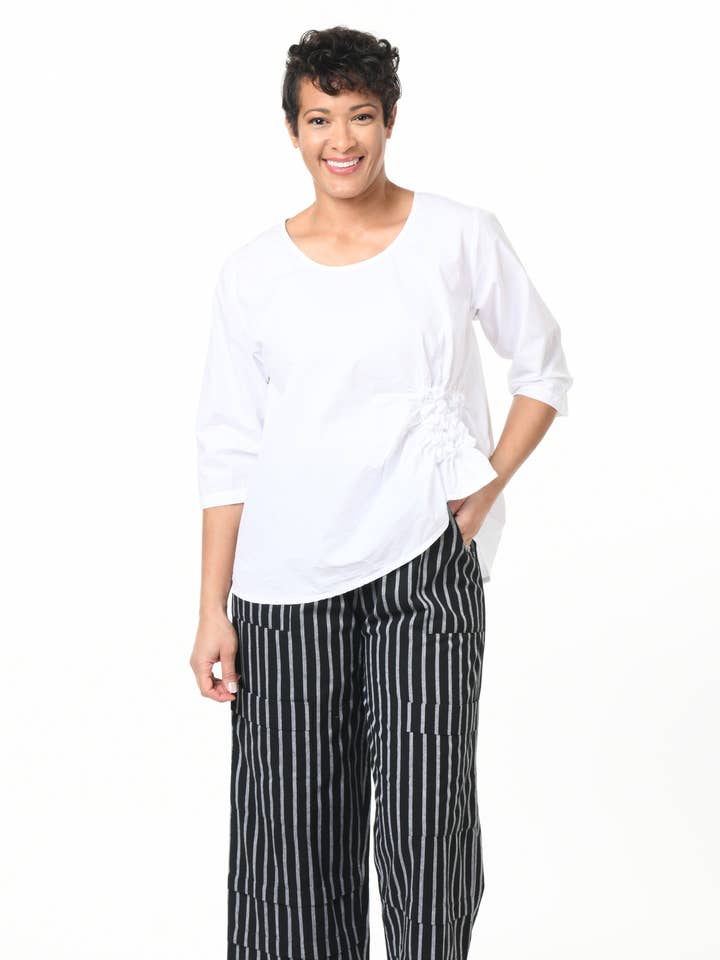 CV143 Metro Pantalón en Rayas Somerset* para venta al por mayor de Tulip Clothing