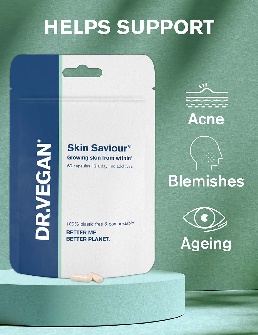 DR.VEGAN – wholesale Oral supplement/vitamin – Skin Saviour® | 60 Capsules | Vegan | Collagen Production4