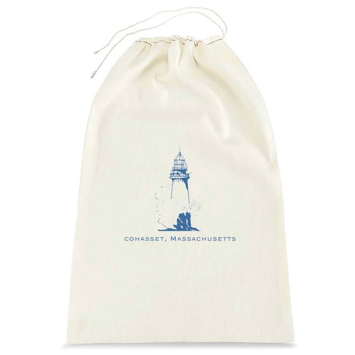 Custom Printed Muslin Fabric Bags for Your Store 8¨ x 12¨ for wholesale by Idea Chic