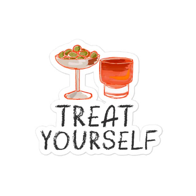 Treat Yourself Sticker for wholesale by POSTIE