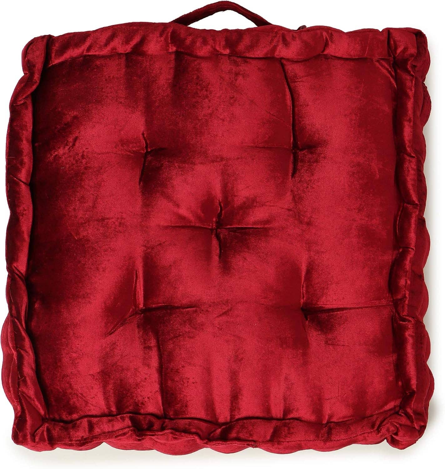 Wine Red · REDEARTH · Velvet Floor Pillows-Premium Rayon Cotton for wholesale on Faire4