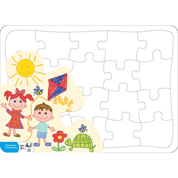 Outset Games and Cobble Hill Puzzles - Wholesale Puzzle - Kids - 🎨 Create Your Own 20-Piece Puzzle! 🧩