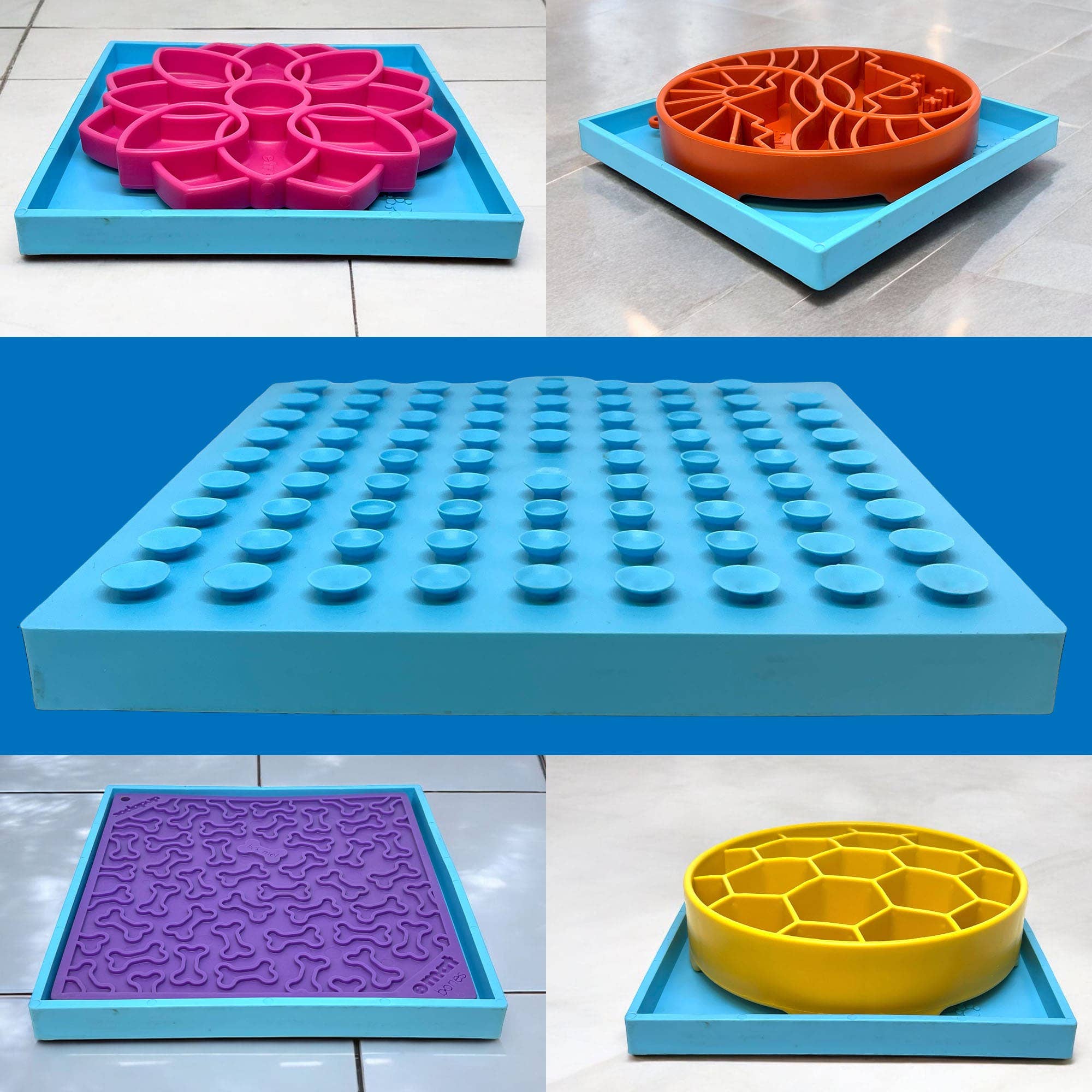 Light Blue Hold 'em Suction Cup Holder for eBowls, eTrays, and eMats for wholesale on Faire7